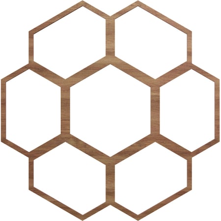 Ekena Millwork Florin Wood Fretwork Pierced Ceiling Medallion, Walnut, 20"OD x 7"ID x 3/8"T CMWP20X20X0375FOWA